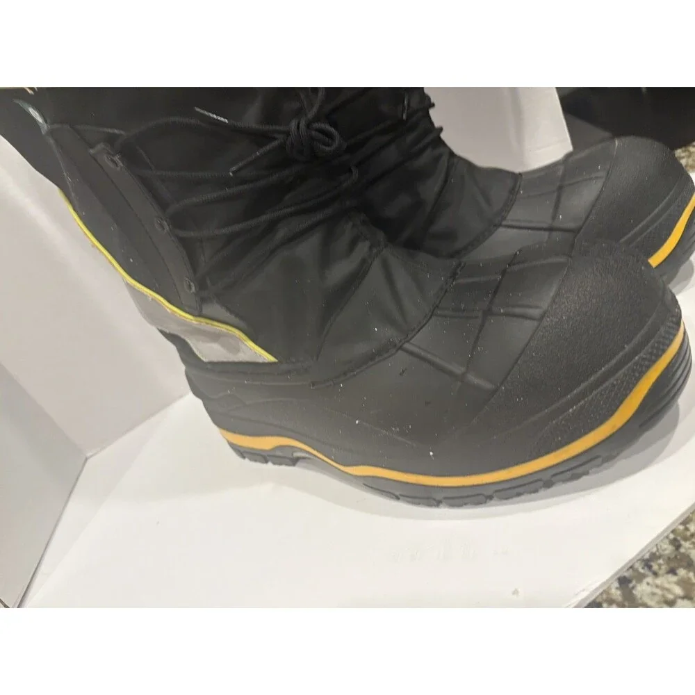 Baffin Derrick Polar Proven Winter Snow Boots Men’s US 14 Black Yellow